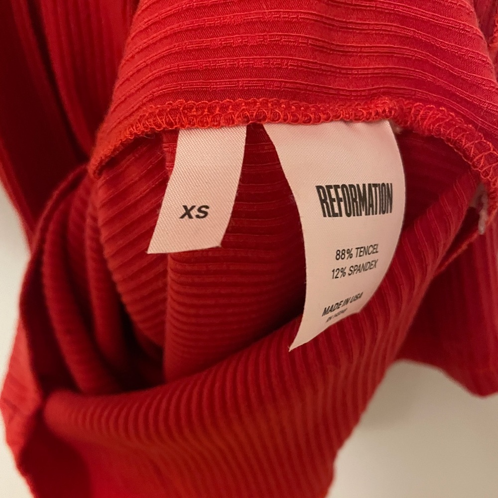 Reformation Alicia Ribbed Dress - Picture 8 of 9
